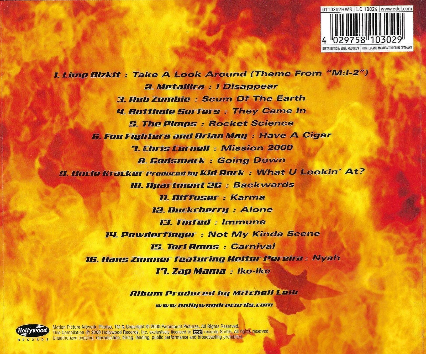 CDs: CD: MISSION IMPOSSIBLE 2 - O.S.T – Gebraucht aus Rotkreuz von groeli69 1