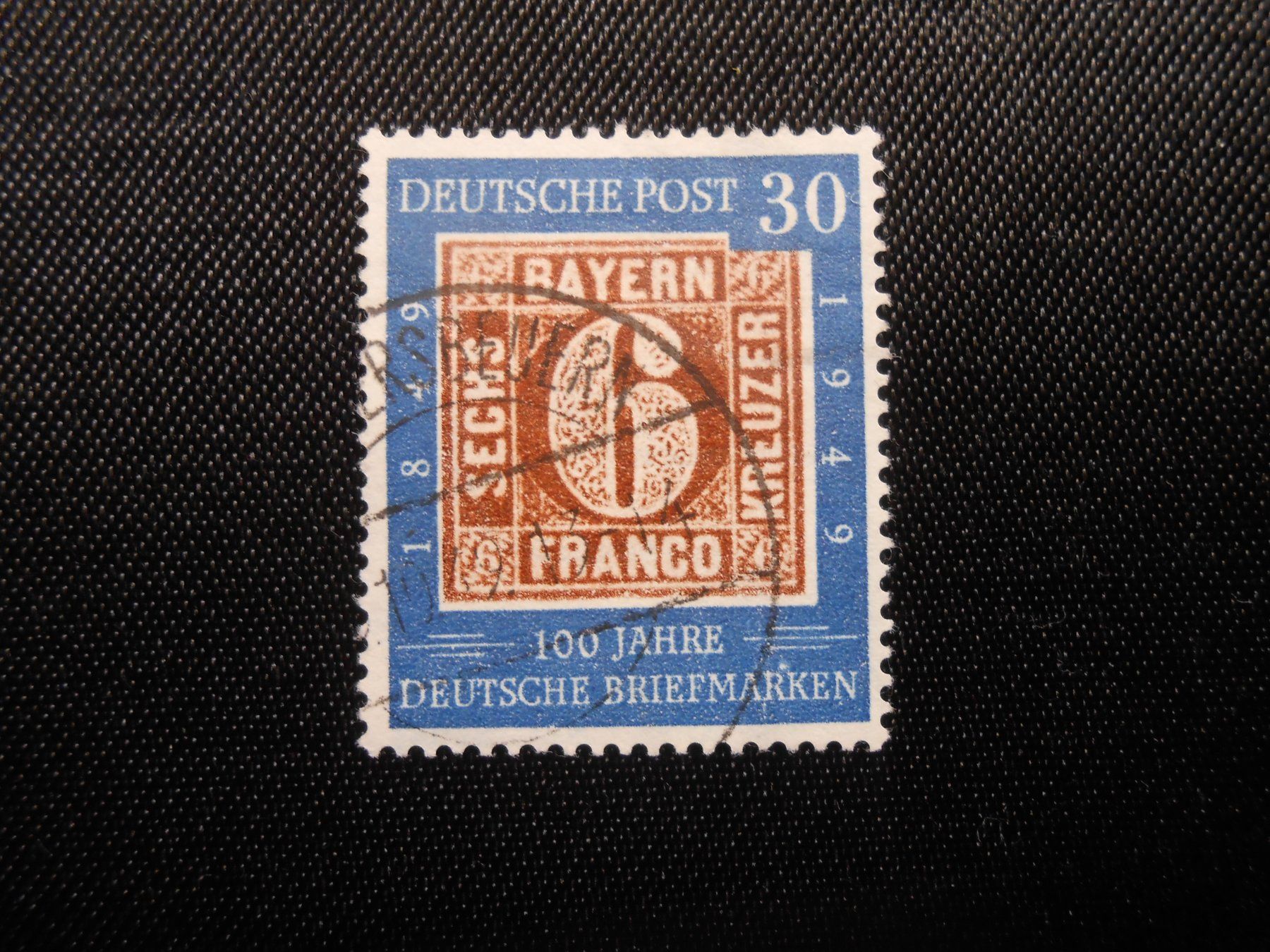 Tutti i francobolli: BRD  Mi 115   30Pf   1949 – Usato da Hallwil venduto da pkaiser44 1