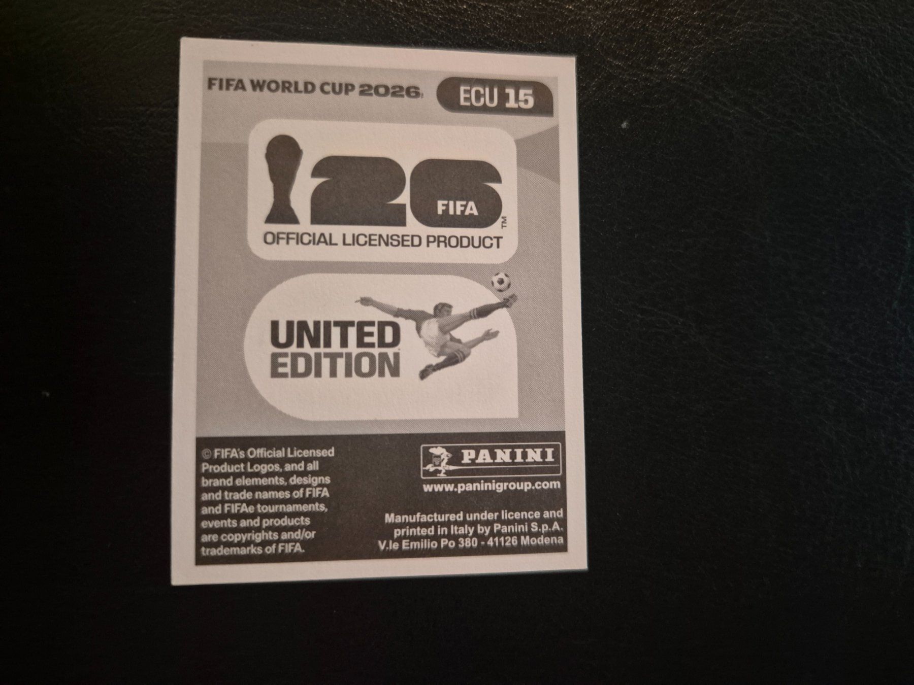 Panini Carte collezionabili: Panini WM 26 ECU 15 – Nuovo (secondo la descrizione) da Rorschacherberg venduto da AJ3108 1
