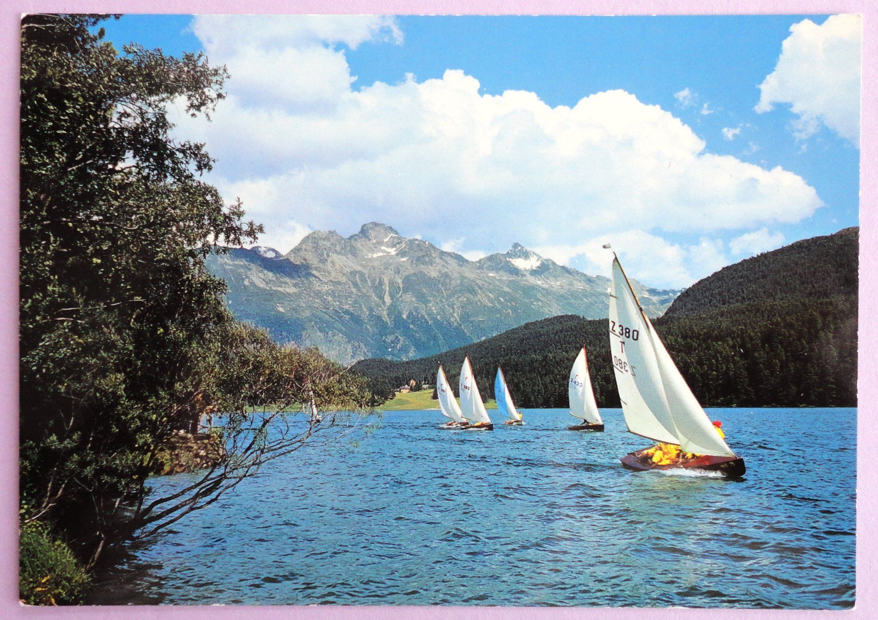 Cartoline postali: Segelschiffe auf dem St. Moritzersee – Usato da Fétigny venduto da Billy2miny