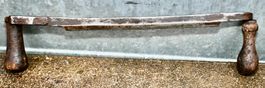 antik geschmiedet Ziehhobel ZIEHMESSER L 43cm punziert "P"