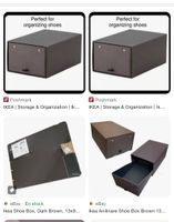 Boite a chaussure pliable Ikea neuf lot de 4 Anilinare