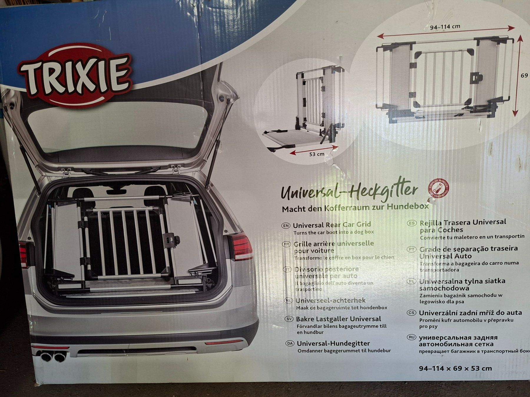 Käfige, Transport & Sicherheit: Trixie Universal Heckgitter 94-114cm – Neu (gemäss Beschreibung) aus Horgenberg von Fleurie76