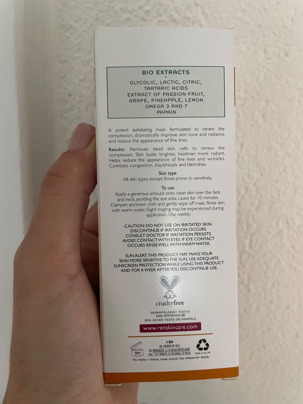 Cura del viso: Ren Clean Glycol Lactic Mask,neu,Ladenpreis CHF70.- – Nuovo e nell'imballaggio originale da Zürich venduto da deruja 2