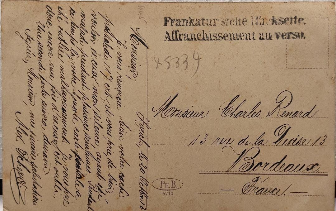 Cartoline postali: ZÜRICH - Alpenquai - 1913 – Usato da Delémont venduto da Domdom1 1