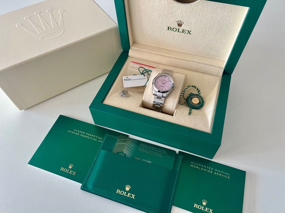 Rolex Orologi: ROLEX Oyster 31 Lady, Pink dial, Ref.277200, Full set 09.21 – Nuovo (secondo la descrizione) da Le Mont-sur-Lausanne venduto da LycaGallery 9