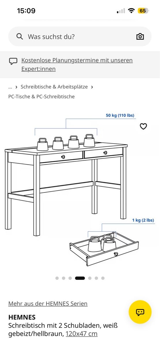 Ikea Scrivanie: IKEA Hemnes Schreibtisch – Usato da Luzern venduto da ale_q9rw 7