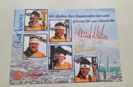 LG Original Autogramm Ski Vreni Mahrer Heinzer Albertville