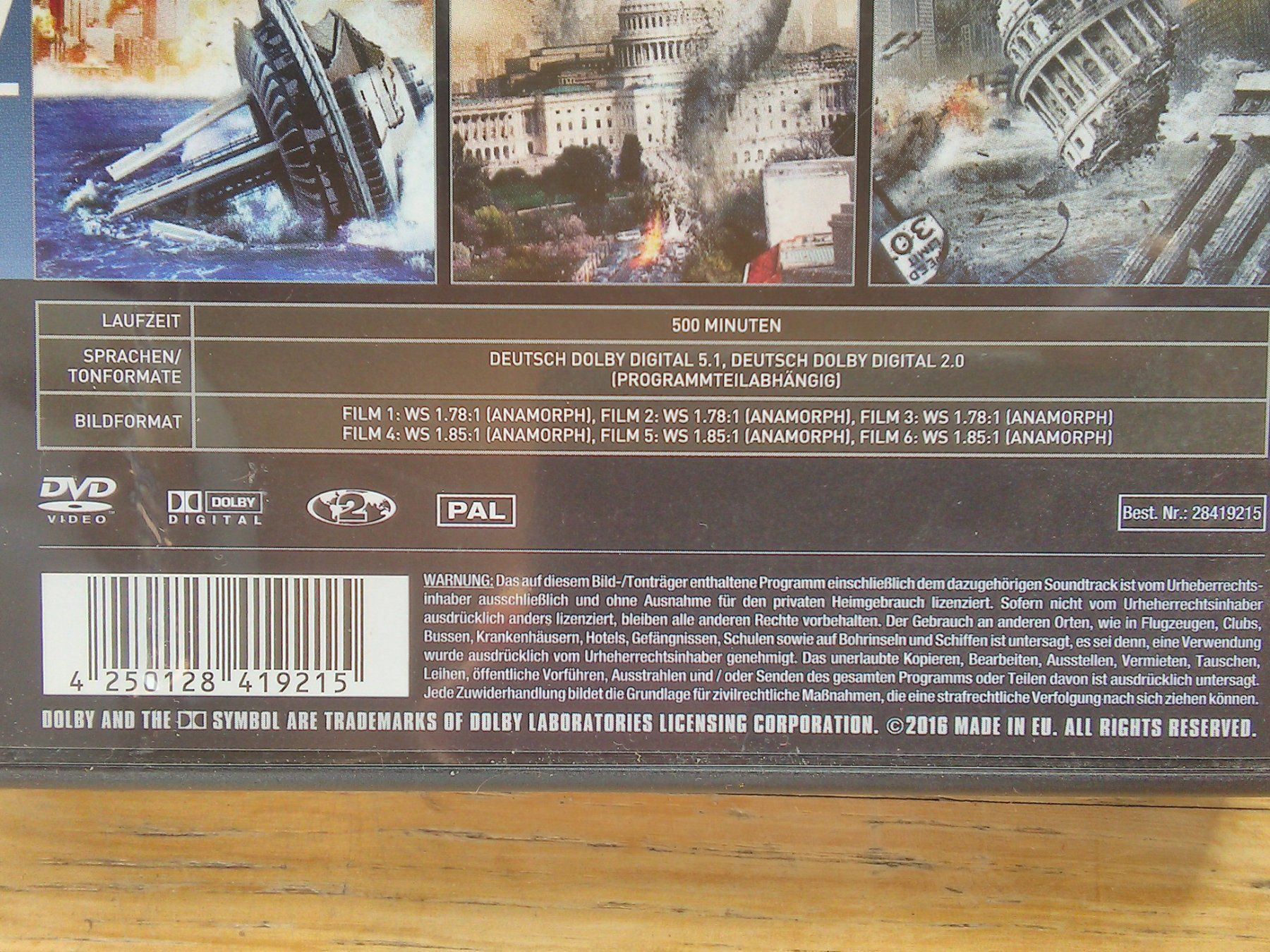 Tutti i DVDs: Ice Age Disaster Box (6 Filme) – Usato da St.Galllen venduto da elkaphone 6
