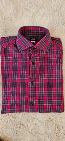 Soldes de printemps - AgHo slim carreaux rouges et bleus - S