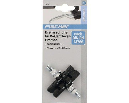 Fischer Pezzi di ricambio: Fischer Bremsschuhe für V-/Cantilever-Bremse schraubbar – Nuovo e nell'imballaggio originale da Egnach venduto da ASTROFRITZ