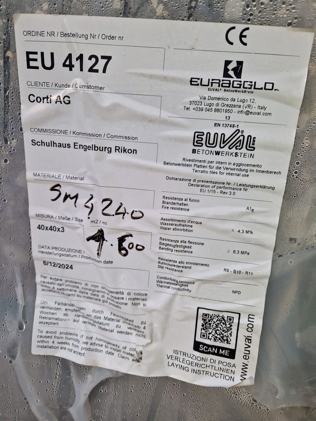 Bodenbeläge: Kunststein-Bodenplatten neu – Neu und originalverpackt aus Neftenbach von Luegauda 4