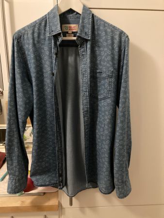 Ab 12.- Relay Jeans Herren langarm hemd grösse S slim fit