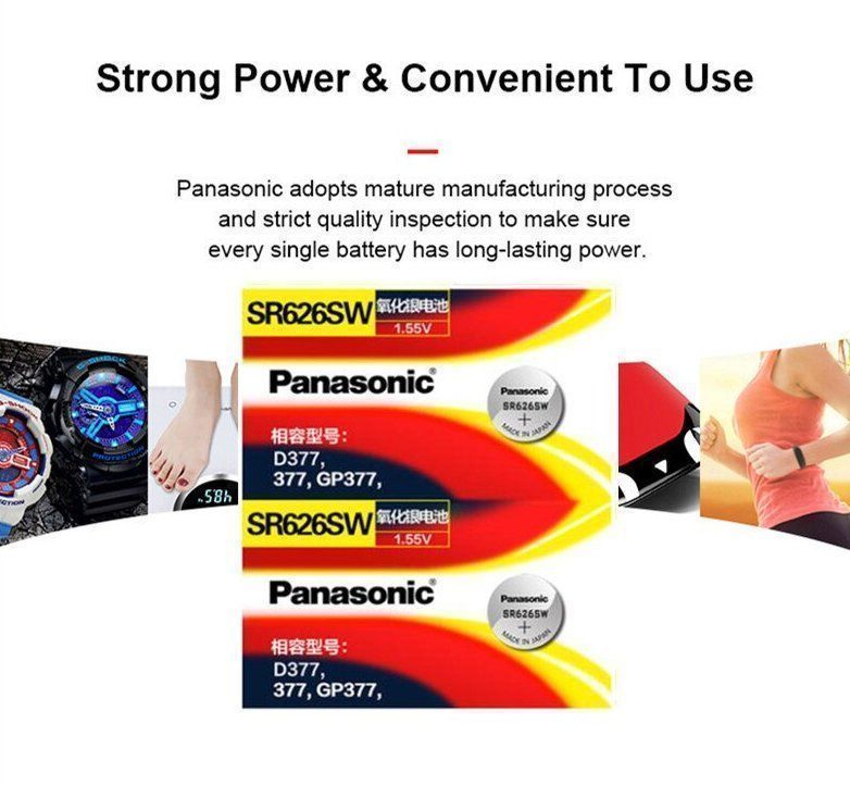 Panasonic SR626SW (D377, 377, GP377) 2 Stück (neu) | Kaufen auf Ricardo