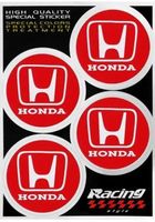 Honda Nabendeckel Sticker Aufkleber 48mm 4er Set (Art. 777)