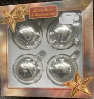 4 Stk. Christbaumkugeln,, Mundgeblasen!