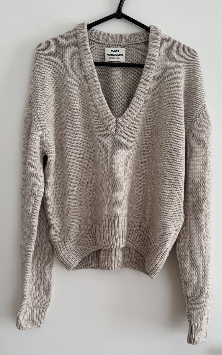 Mads Nørgaard Maglioni & Felpe: MADS NORGAARD COPENHAGEN Strick-Pullover beige - Gr. S – Usato da St.Gallen venduto da Isnisodo
