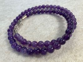 Halskette Amethyst lila violett 51 cm