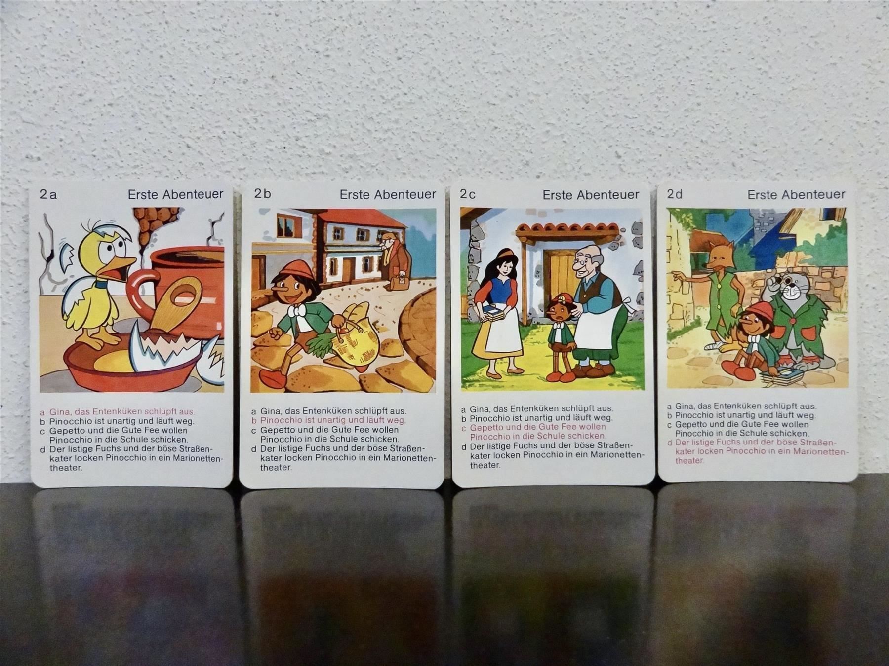 Spiele: schönes altes Quartett PINOCCHIO 1977 – Gebraucht aus Kerzers von wisaundso 4