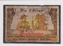 Etikette - Gewürztraminer (Vin d'Alsace) /bd