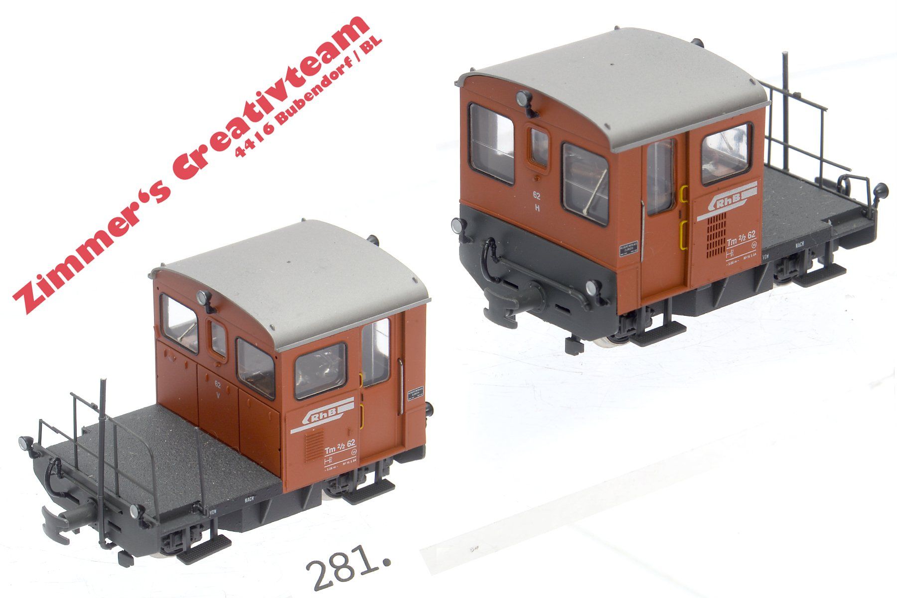 Bemo Modellini di ferrovie: Bemo RhB Traktor Tm 2/3 62. H0m – Usato da Bubendorf venduto da zimmers_creativteam