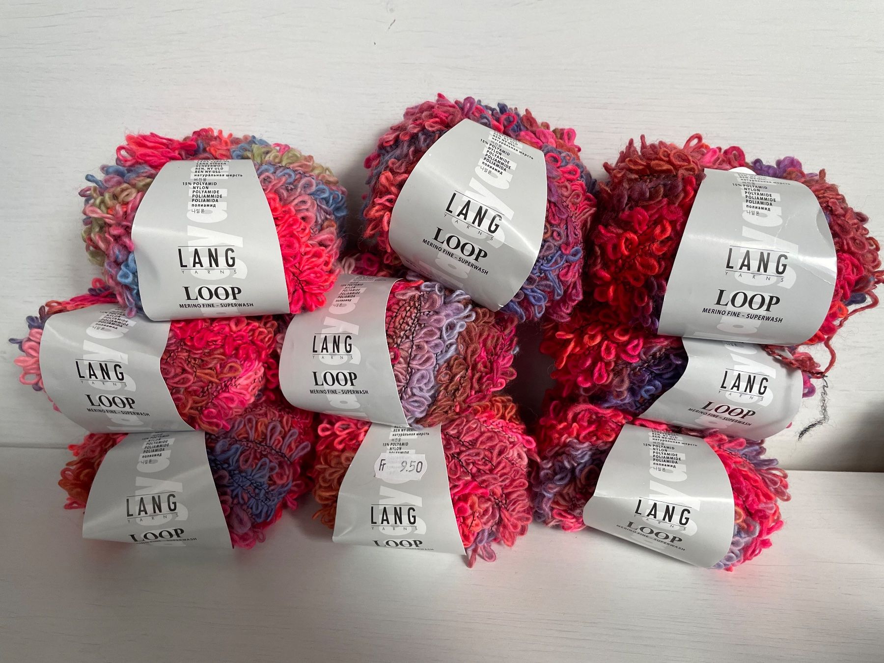 Wolle: 9 Knäuel Lang Loop – Neu und originalverpackt aus Büsserach von bor_s88m 2