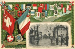 Verrières   NE   -    Frontière 1914 - 1915     en  1 9 1 8