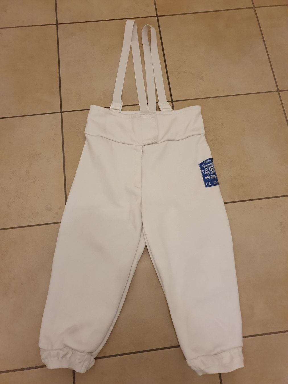Pantaloni: Kinderfechthose Uhlmann "Royal" FIE 800N, Gr. 164 RH – Usato da Therwil venduto da joc_mq6z
