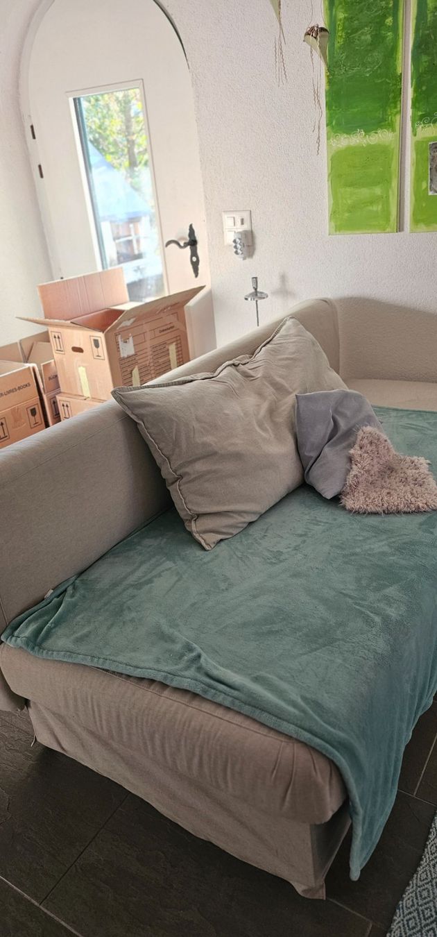 Ikea Sofas: Schlafsofa beige mit Bettkasten – Gebraucht aus Seengen von artemik 1