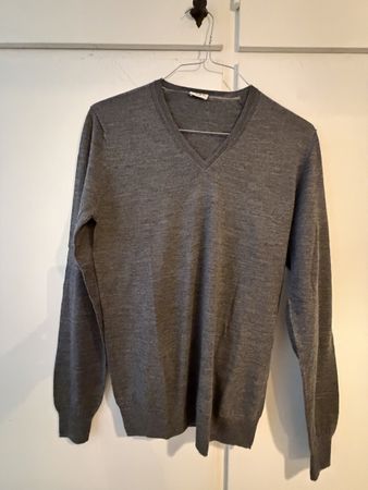 Maglione Paolo Pecora lana Merinos Extrafine grigio taglia L