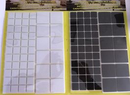 Anti-Kratzer Gummiaufkleber Set 112 Stück weiss + schwarz