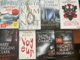 8 Thriller 4 Bücher gebunden, 4 Taschenbücher