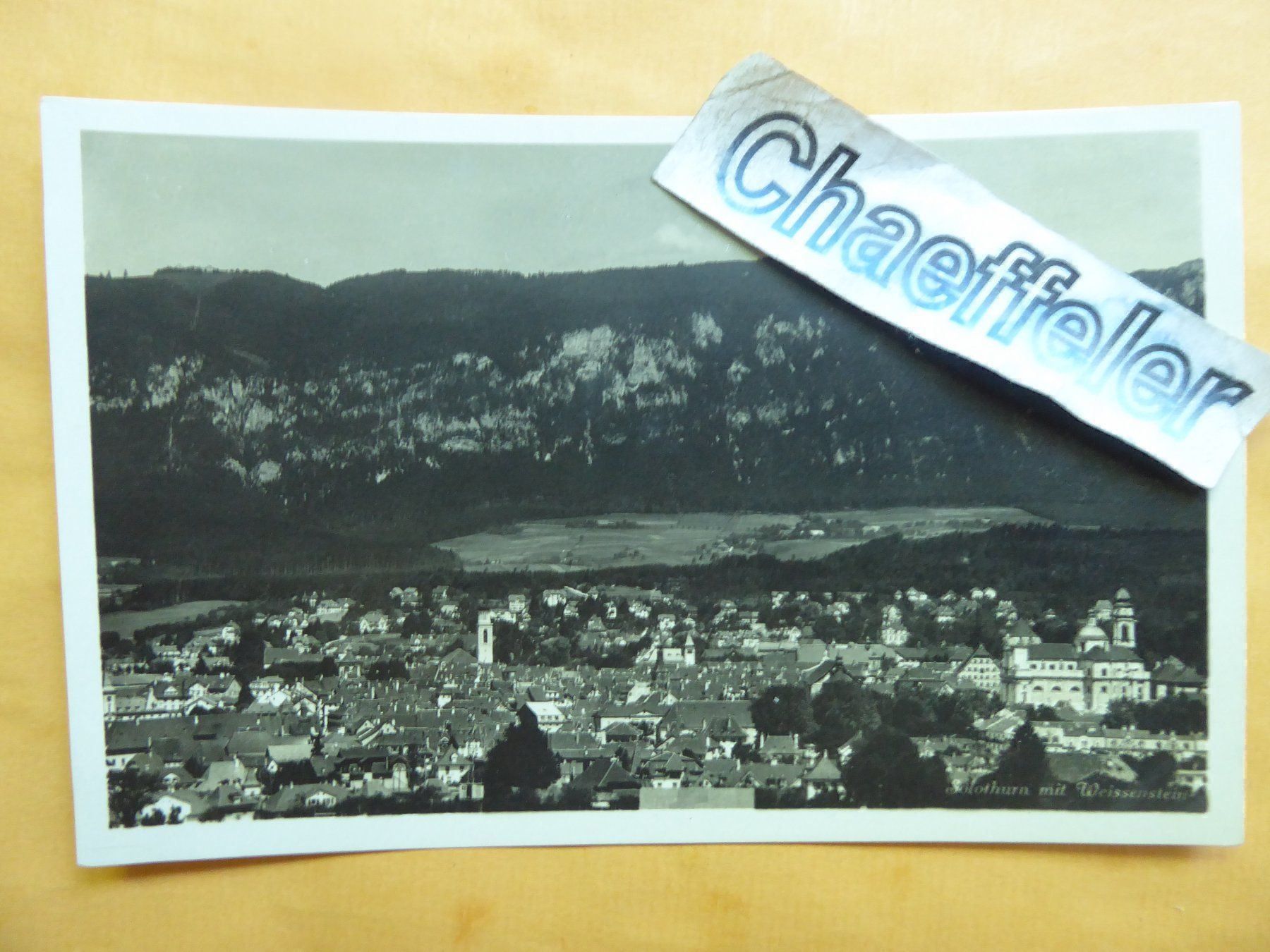 Ansichtskarten: 1950 Solothurn mit Weissenstein – Gebraucht aus Zürich von Chaeffeler