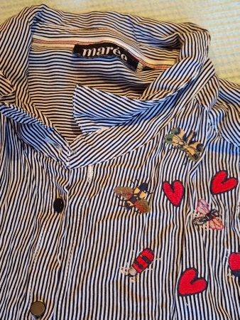 Chemise longues manches avec broderie taille S marque Marée