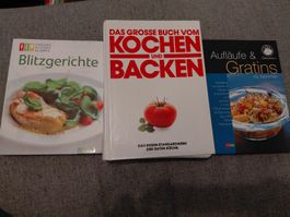Kochbuch Set: Blitzgerichte, Kochen und Backen, Aufläufe