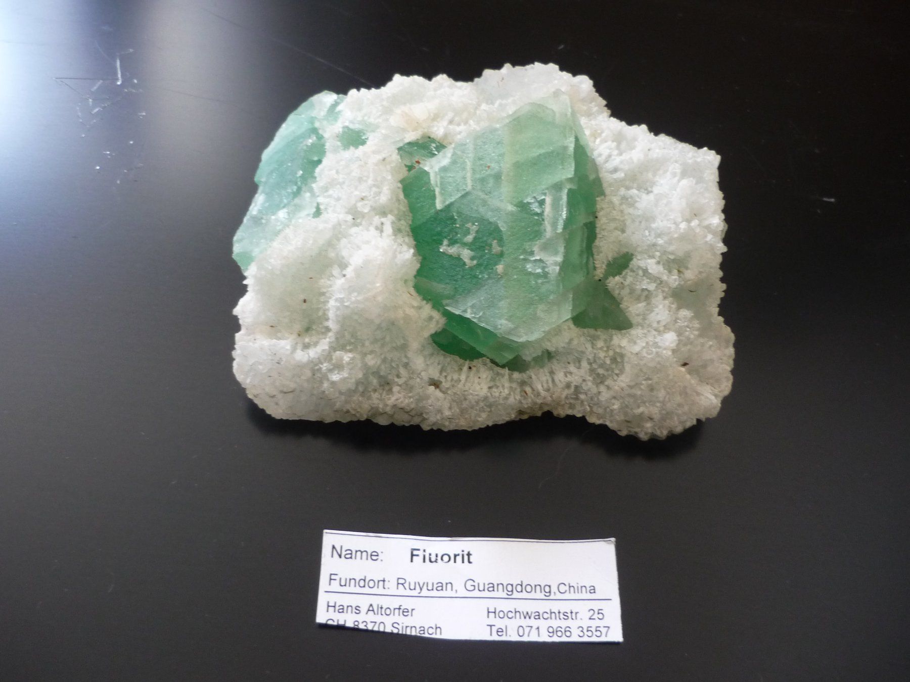 Mineralien - Flurit grün - China - sehr schöner (Gebraucht) in Beringen ...