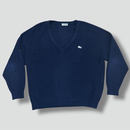 Lacoste vintage knitted v-neck sweatshirt 90s strickpullover