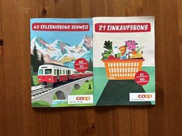 Heft mit 40 Erlebnisbons von Coop