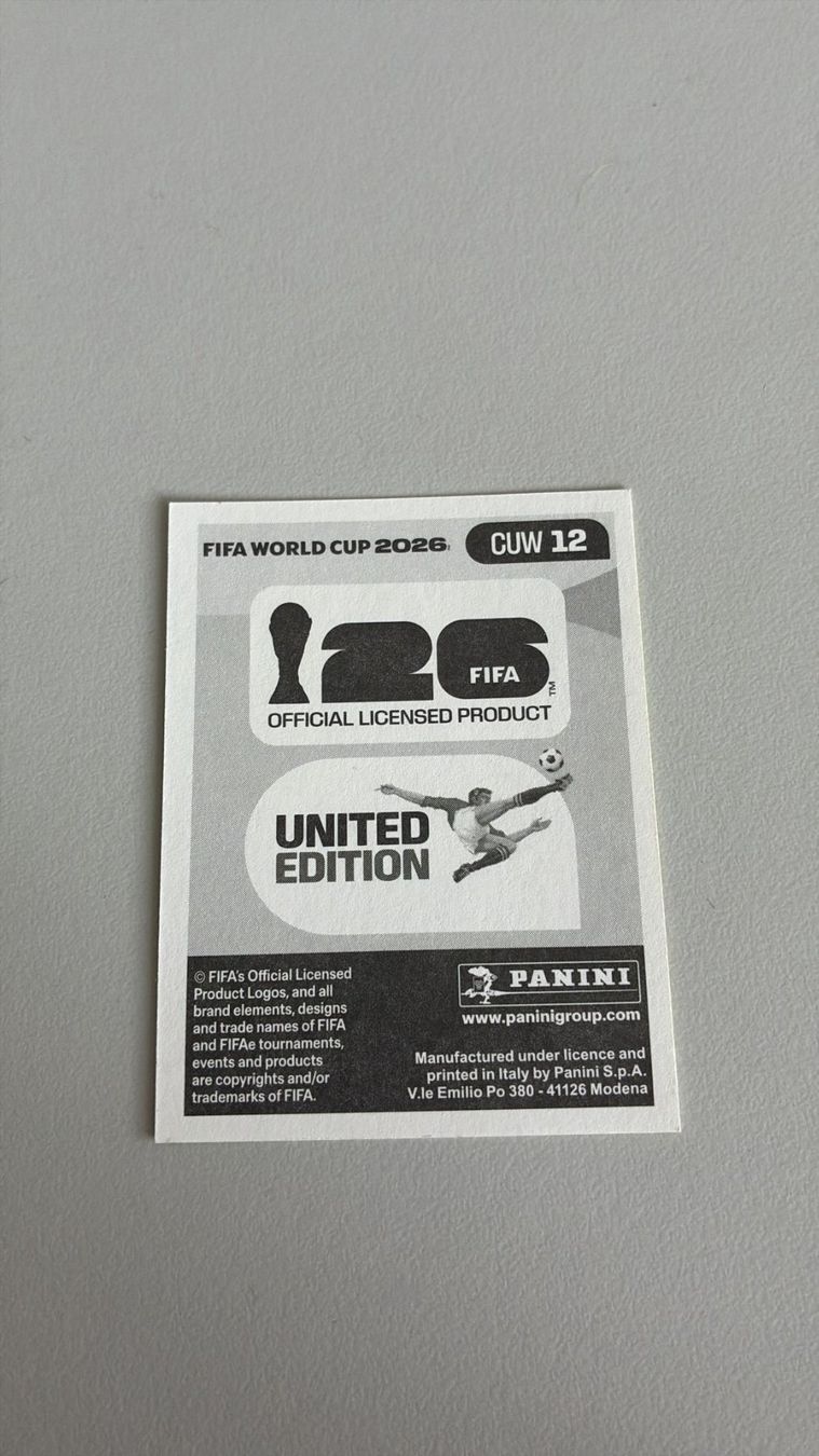 Panini Sammelbilder & Trading cards: Carte panini 2026 - CUW 12 – Neu (gemäss Beschreibung) aus La Neuveville von Ibo2300 1