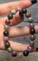 Regenbogen Turmalin Armband E 9.8mm
