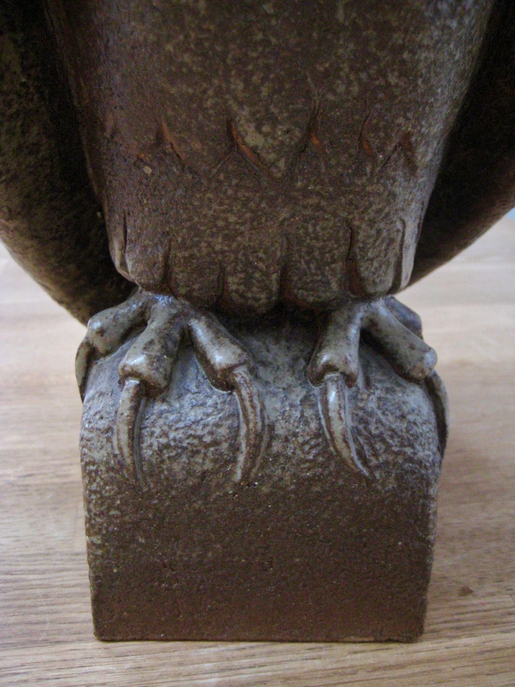Skulpturen & Statuen: Grosse Eule / Bildhauer Hans Borer, signiert / 1985 – Gebraucht aus Langendorf von Happy11 8