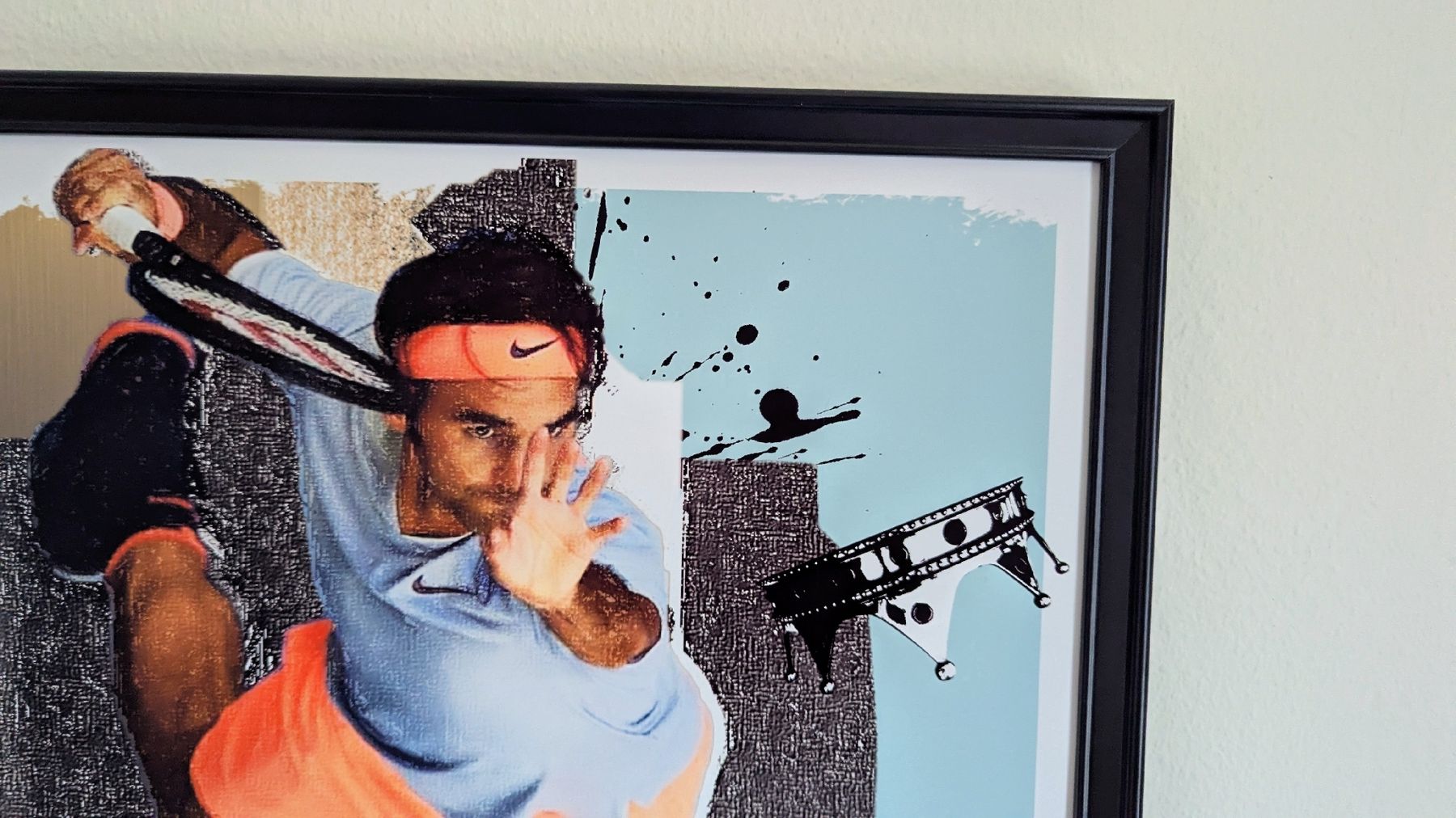 Foto & Immagini: Roger Federer Pop Art Kunstdruck, gerahmt - – Usato da Urdorf venduto da Lenny001 1