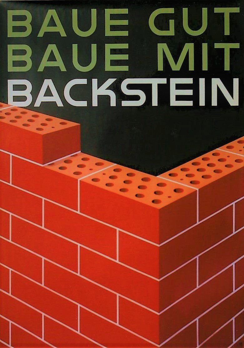 Foto & Immagini: BAUE GUT BAUE MIT BACKSTEIN 1949 - Original Plakat – Usato da Blonay venduto da postercollection