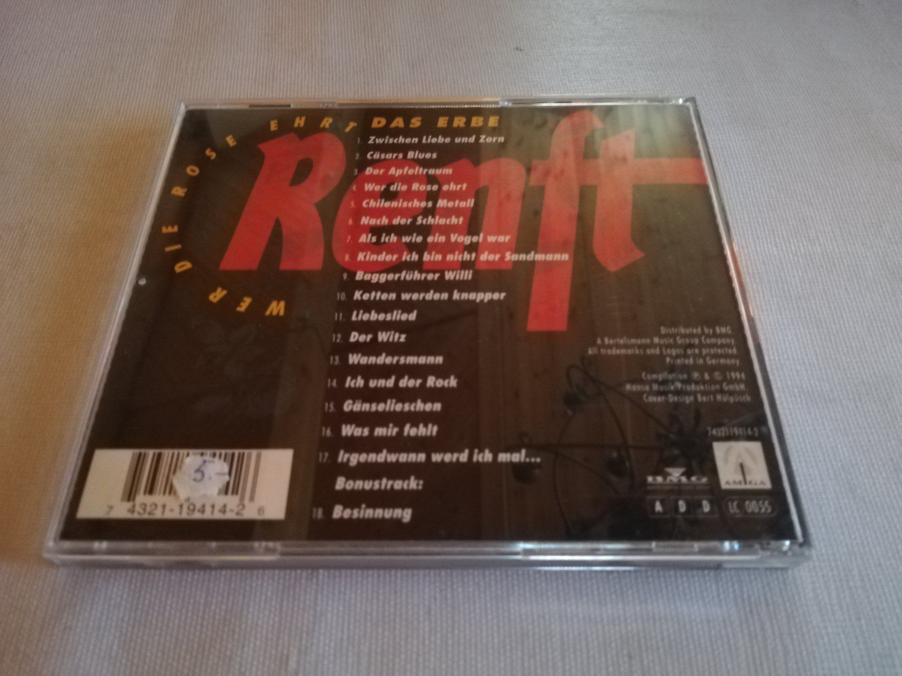 CDs: RENFT - WER DIE ROSE EHRT – Gebraucht aus Bern von Vinylsound.ch 1