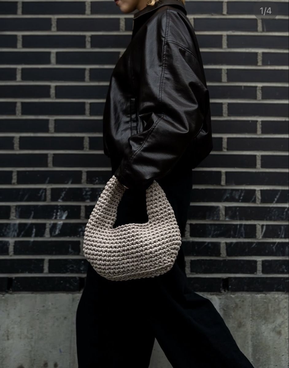 Borse da donna: Crochet bag dark brown  – Nuovo e nell'imballaggio originale da Zürich venduto da Linen218 4