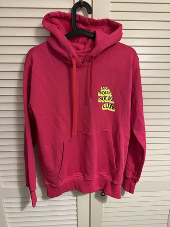 Anti Social Social Club Hoodie Pink, Size S