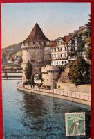 RARITÄT : Luzern Nölliturm 1910 Stempel Fil Rössligasse