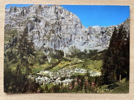 Alte Ansichtskarte Leukerbad Daubenhornmassiv 1980 n. Thun