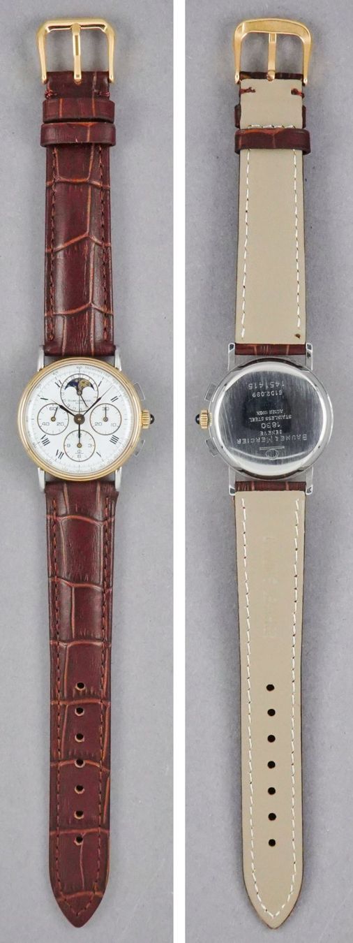 Baume & Mercier Orologi: Baume Mercier 1883 Mondphase, Chronograph, Datum, Tachym. – Usato da Meilen venduto da Anonymous3 3