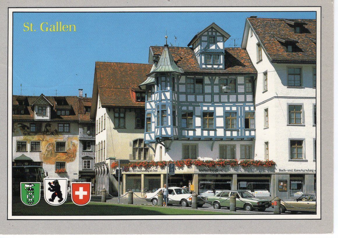Cartoline postali: St. Gallen Gallusplatz 1989 – Usato da St. Gallen venduto da Epu